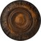 Ekena Millwork Biddix Ceiling Medallion (Fits Canopies up to 7 1/2"), Hand-Painted Rust, 20 7/8"OD x 1 1/4"P CM20BXRUS - alternate 1